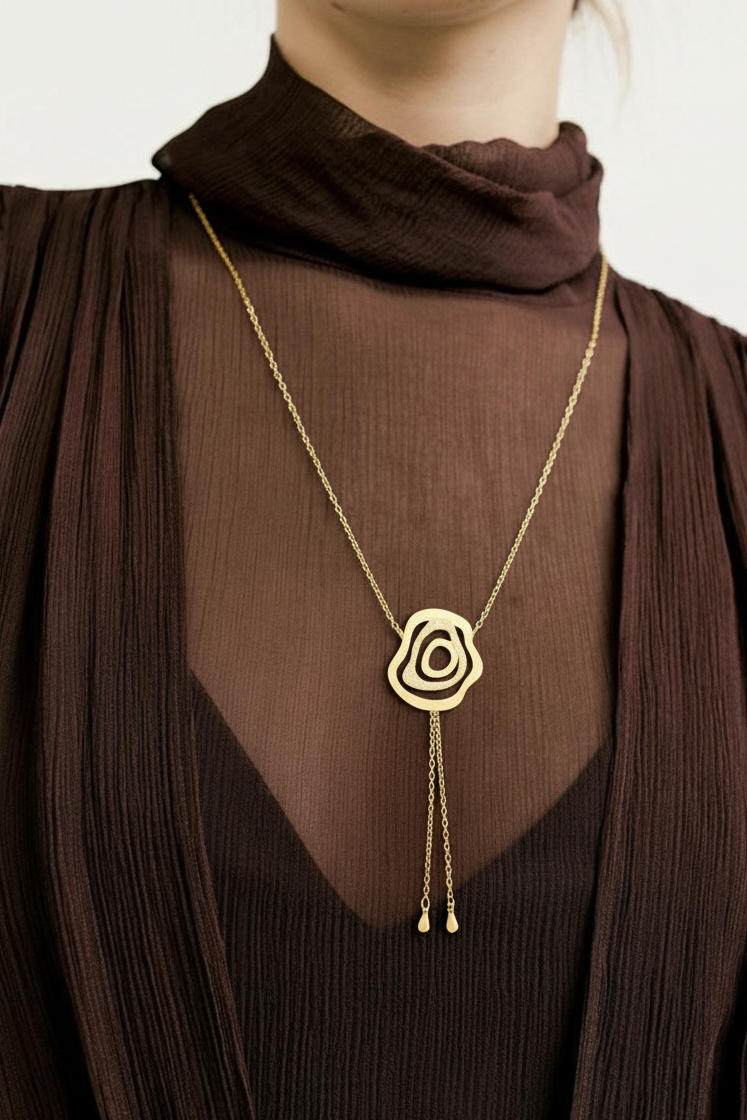 dotted galaxy necklace