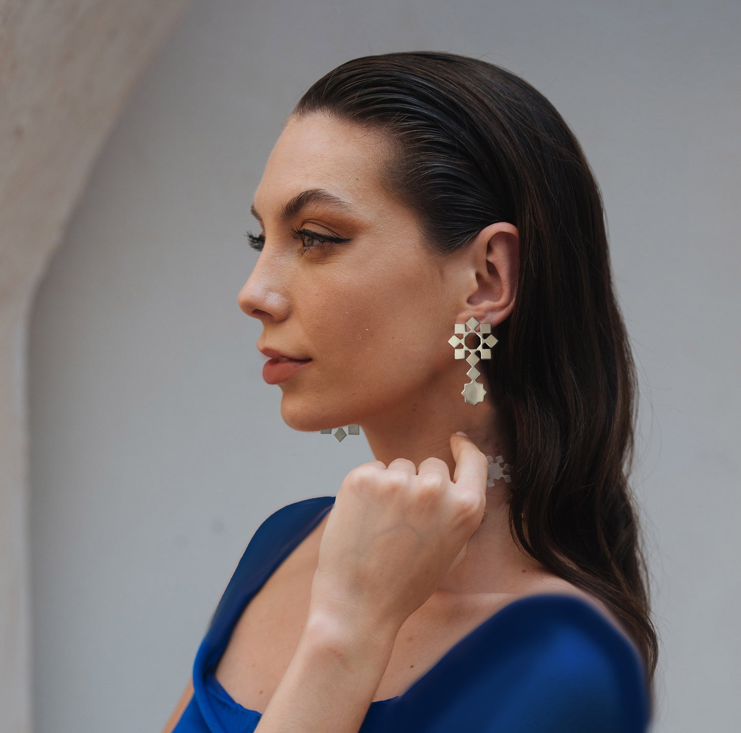 Assymetric arabian earrings