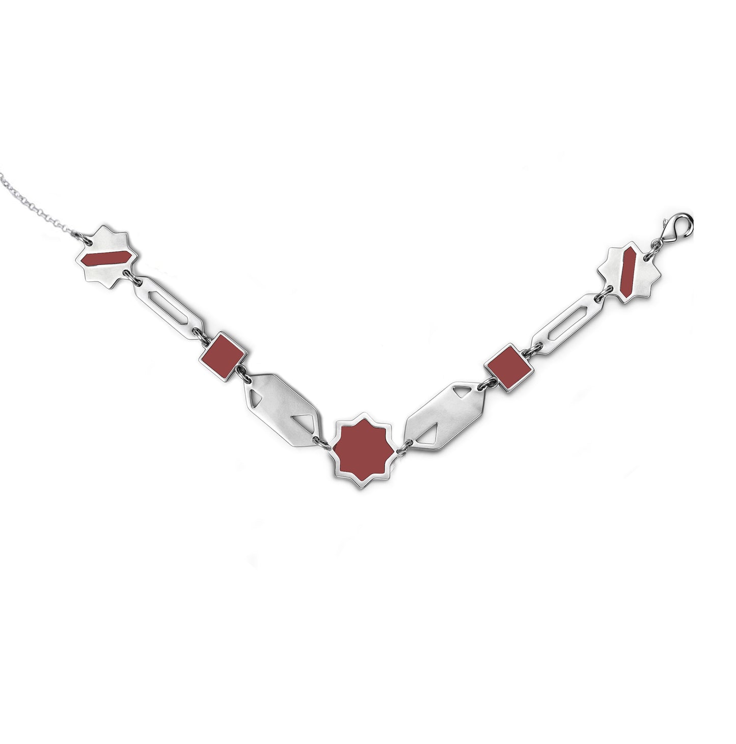 Burgundy arabian chocker