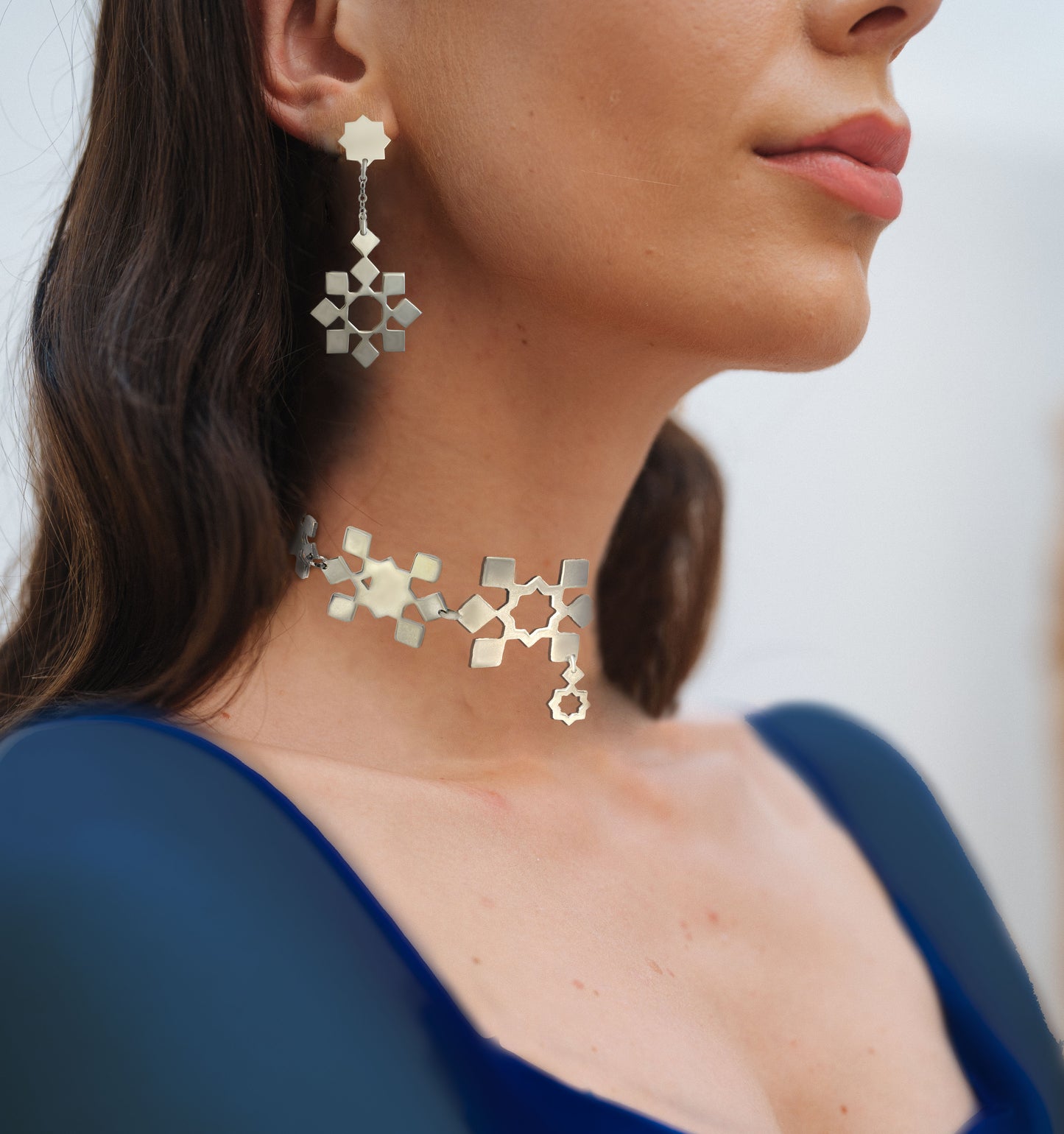 Assymetric arabian earrings