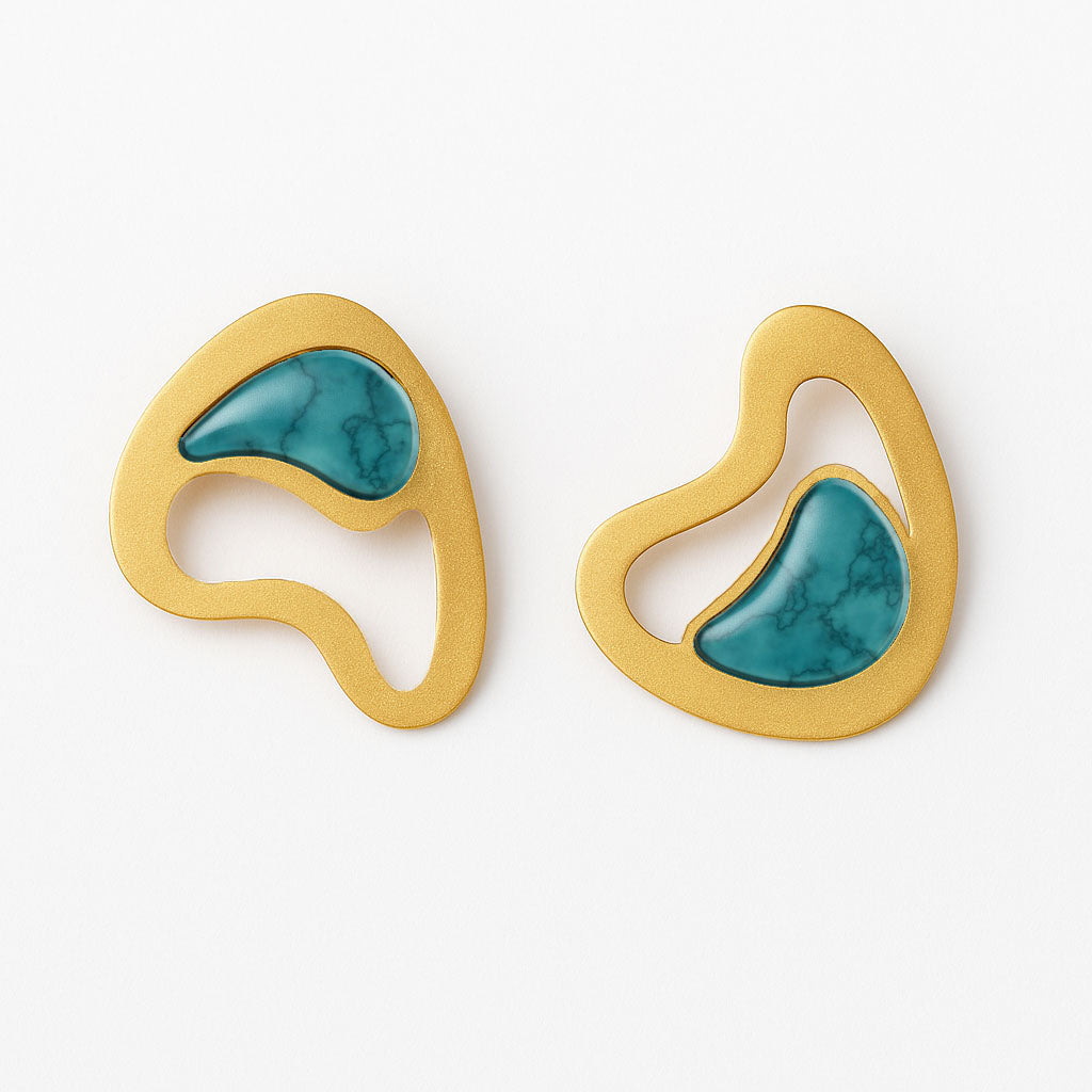 irregular short earrings
