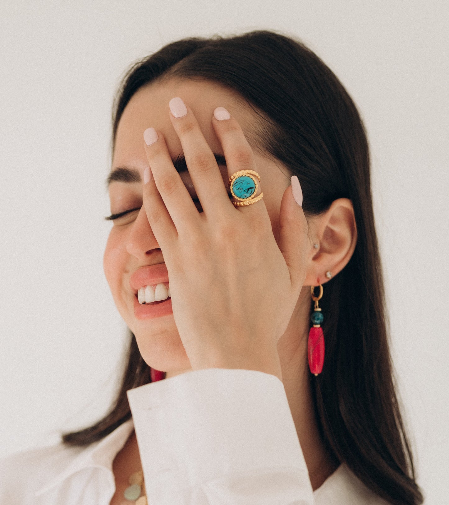 Round Treqouise Ring