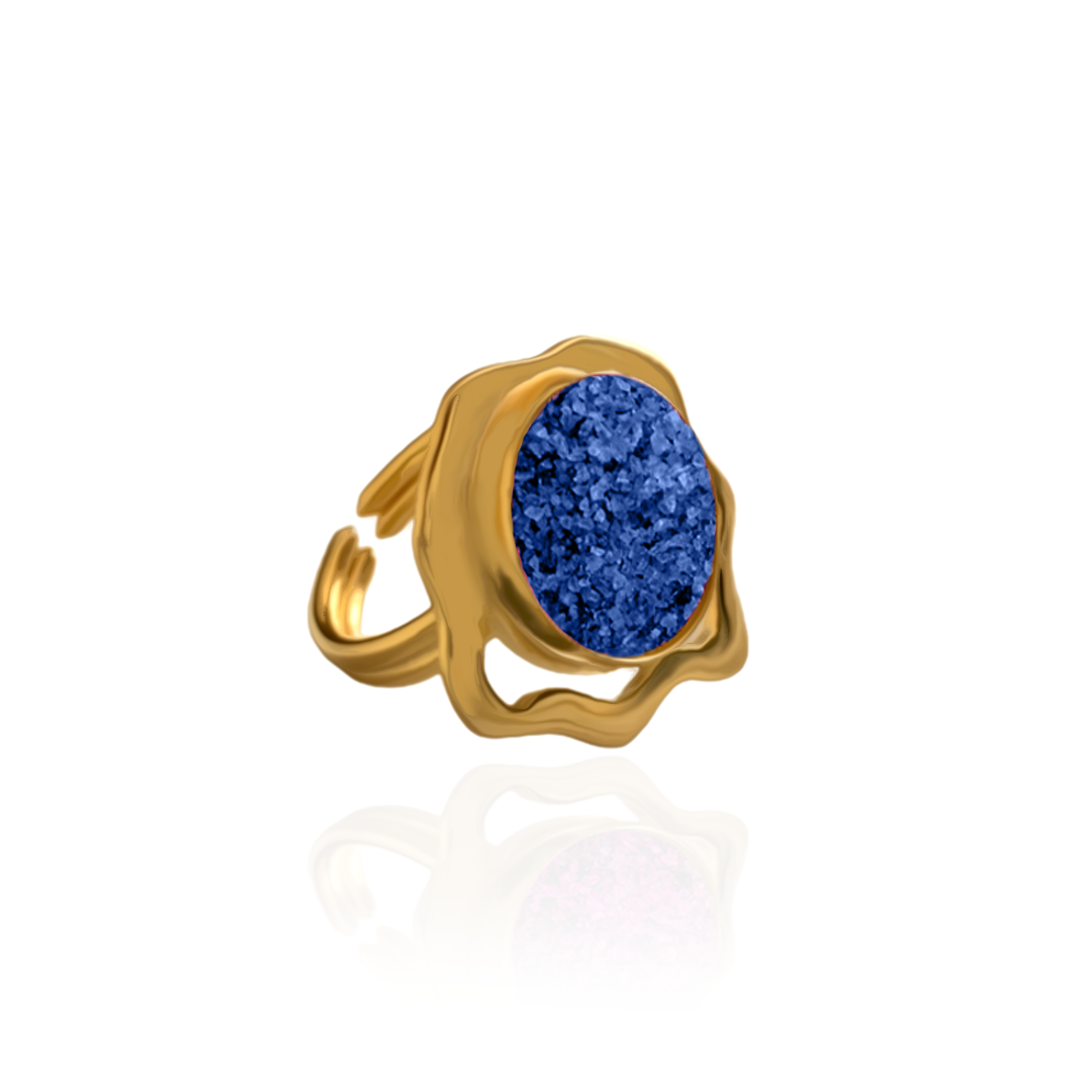CRASHED WAVES RING