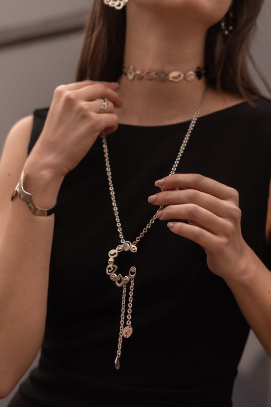 Greek long necklace
