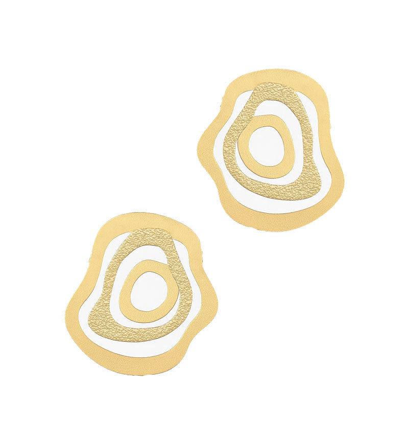 Dotted galaxy earrings