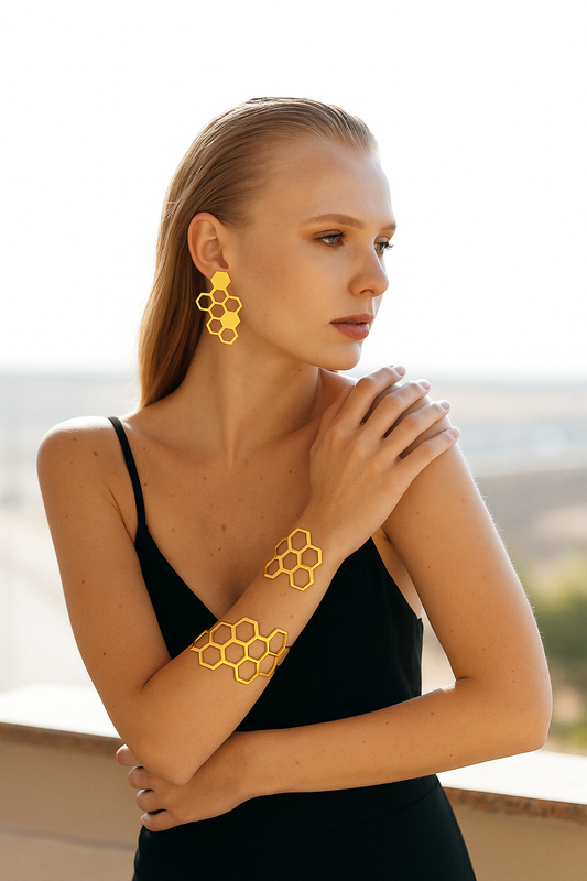 HONEYCOMB CUFF BRACELET