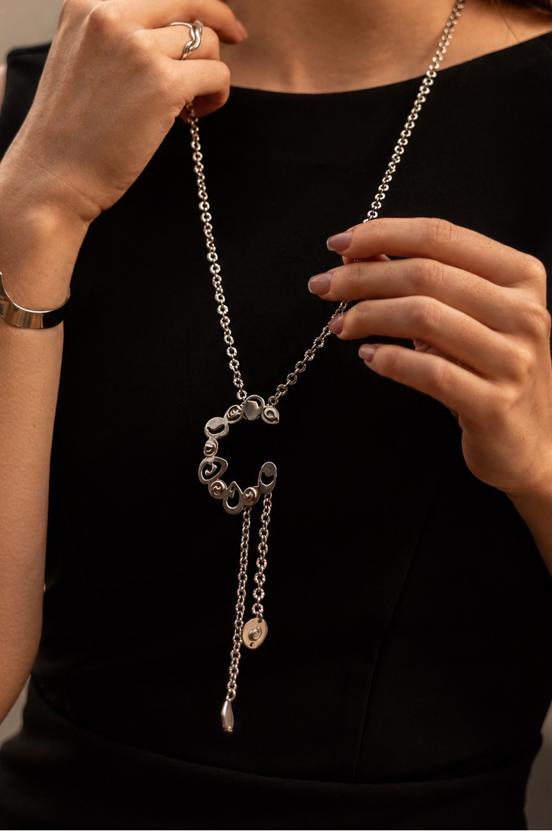 Greek long necklace