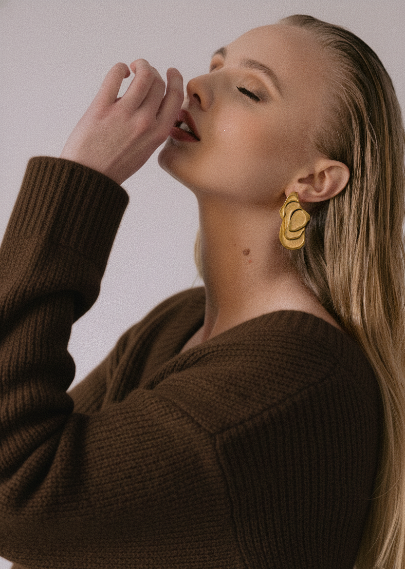 TEXTURE DU BOIS 'FULL' EARRINGS