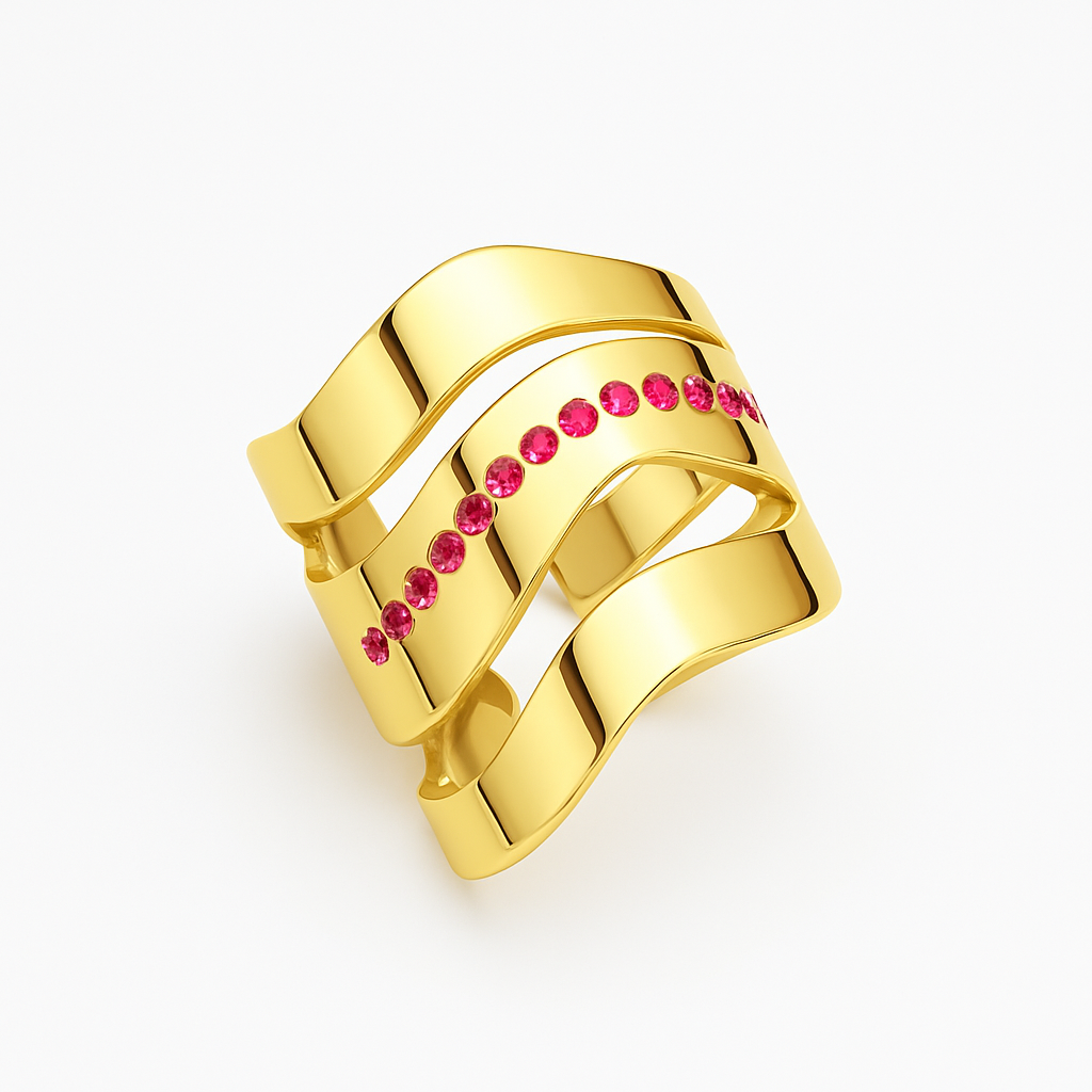 Pink zircon waves