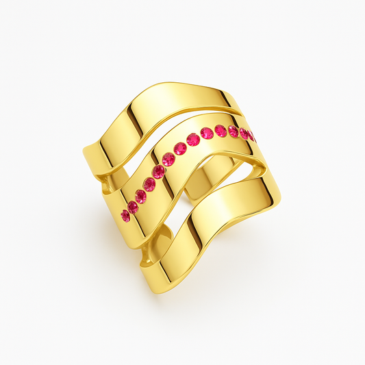 Pink zircon waves