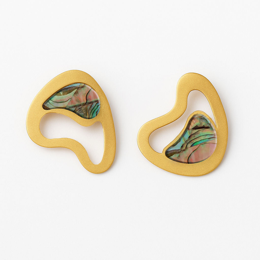 irregular short earrings