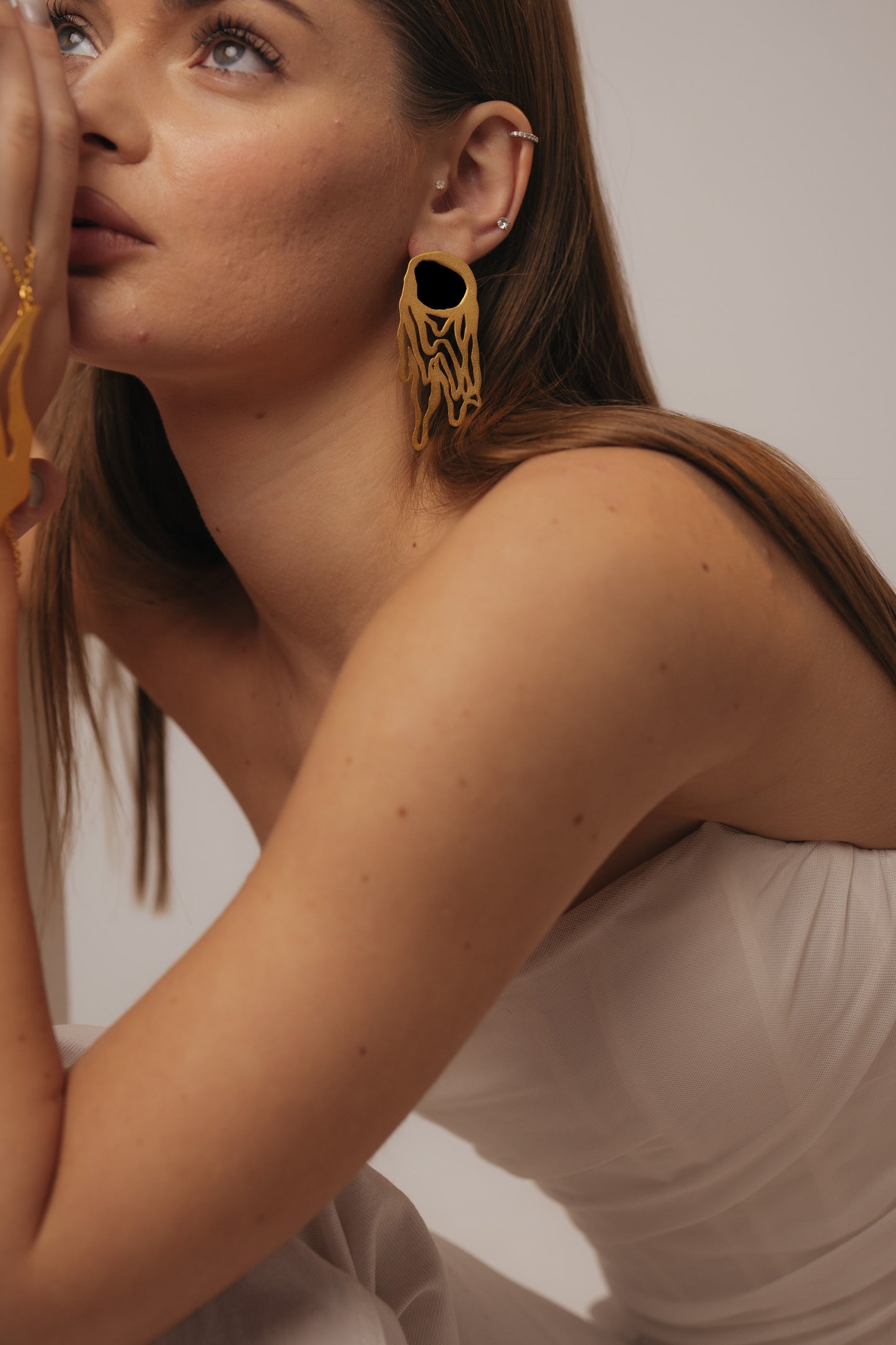 Golden Comet earrings