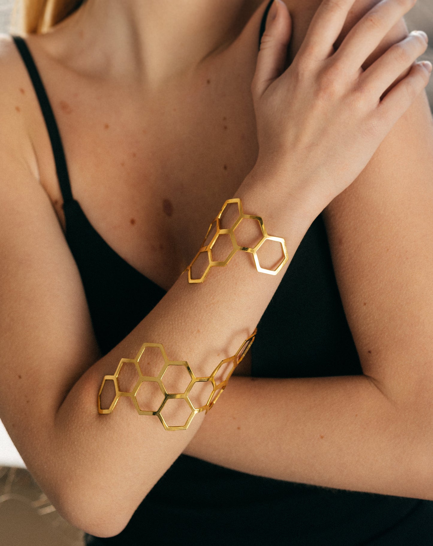 HONEYCOMB CUFF BRACELET