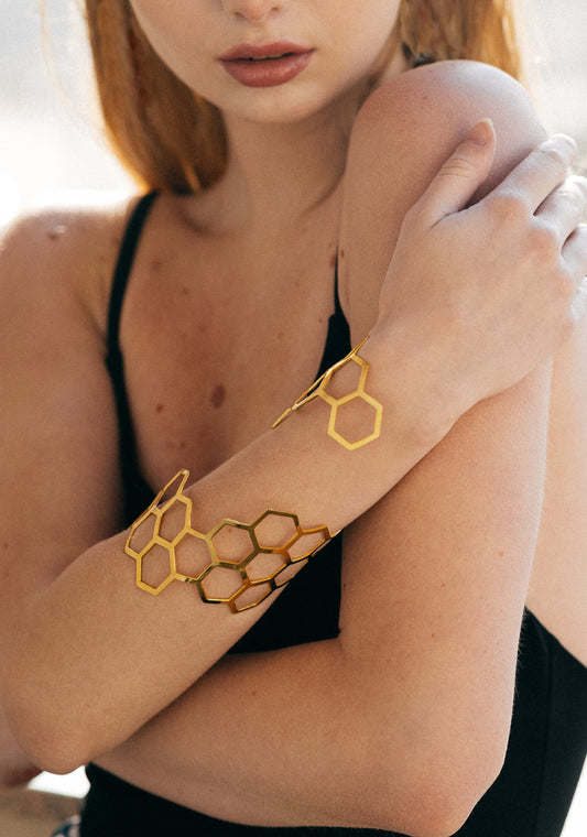 HONEYCOMB CUFF BRACELET