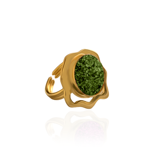 CRASHED WAVES RING